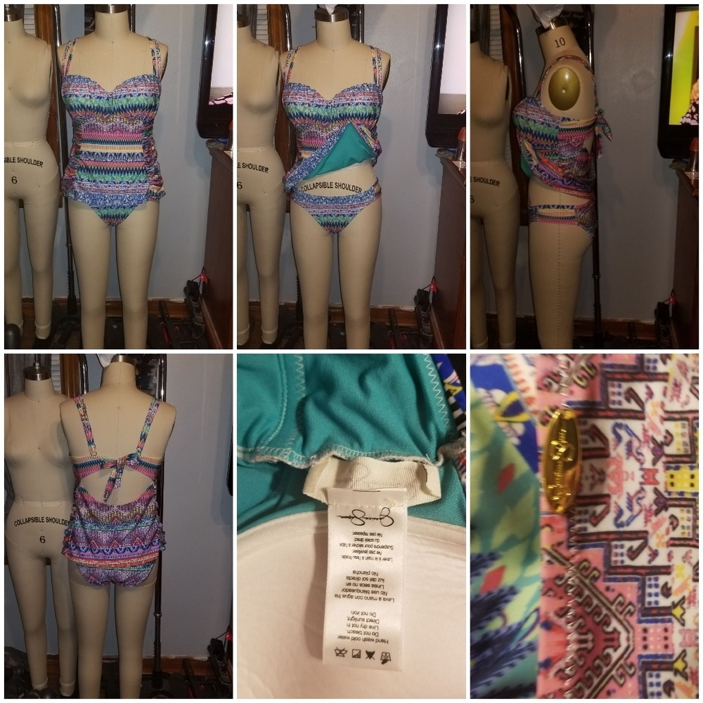 2 pc tankini swimwear